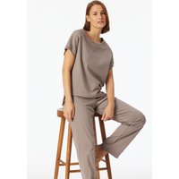 Shirt kurzarm merzerisierter Interlock clay - Mix+Relax 48 von Schiesser
