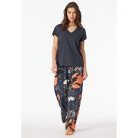 Shirt kurzarm tiefer V-Ausschnitt graphit - Mix+Relax 36 von Schiesser