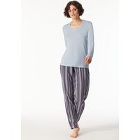 Shirt langarm V-Ausschnitt air - Mix+Relax 42 von Schiesser