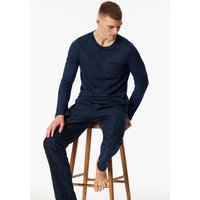 Shirt langarm dunkelblau - Mix+Relax 48 von Schiesser