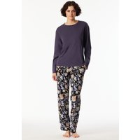 Shirt langarm rundhals indigo - Mix+Relax 34 von Schiesser