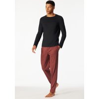 Shirt langarm schwarz - Mix+Relax 56 von Schiesser