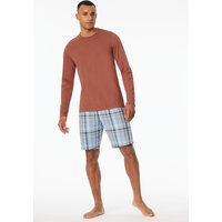 Shirt langarm terracotta - Mix+Relax 56 von Schiesser