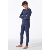 Shirt langarm unisex dunkelblau - Active 140 von Schiesser