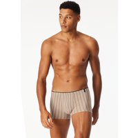 Shorts nougat gestreift - Long Life Soft 4 von Schiesser