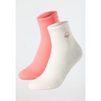 Socken 2er-Pack Stay Fresh medium Schaft creme/ rosé - Fashion 39/42 von Schiesser