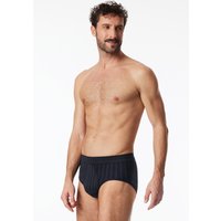 Sportslip mit Eingriff Streifen nachtblau - Fine Interlock 5 von Schiesser