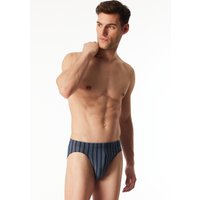 Supermini Slip dunkelblau gestreift - Long Life Soft 6 von Schiesser