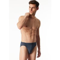Supermini Slip dunkelblau gestreift - Long Life Soft 8 von Schiesser