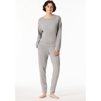 Sweatshirt Interlock grau-meliert - Mix+Relax 36 von Schiesser
