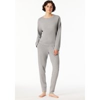 Sweatshirt Interlock grau-meliert - Mix+Relax 38 von Schiesser