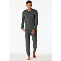 Sweatshirt dunkelgrün gemustert - Mix+Relax 56 von Schiesser