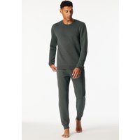 Sweatshirt dunkelgrün gemustert - Mix+Relax 58 von Schiesser