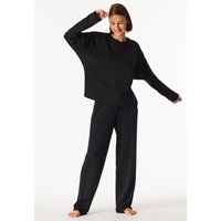 Sweatshirt langarm wärmend schwarz - Mix+Realx 36 von Schiesser