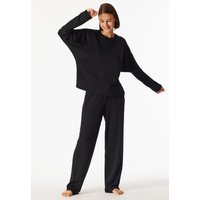 Sweatshirt langarm wärmend schwarz - Mix+Realx 42 von Schiesser