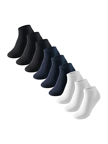 Uncover by Schiesser Herren 9 Pack Sneaker Socken Sportsocken - Sparpack, Schwarz, 39-42 von Uncover by Schiesser