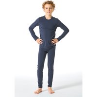 Unterhose lang unisex wärmend jeansblau - Thermo 140 von Schiesser