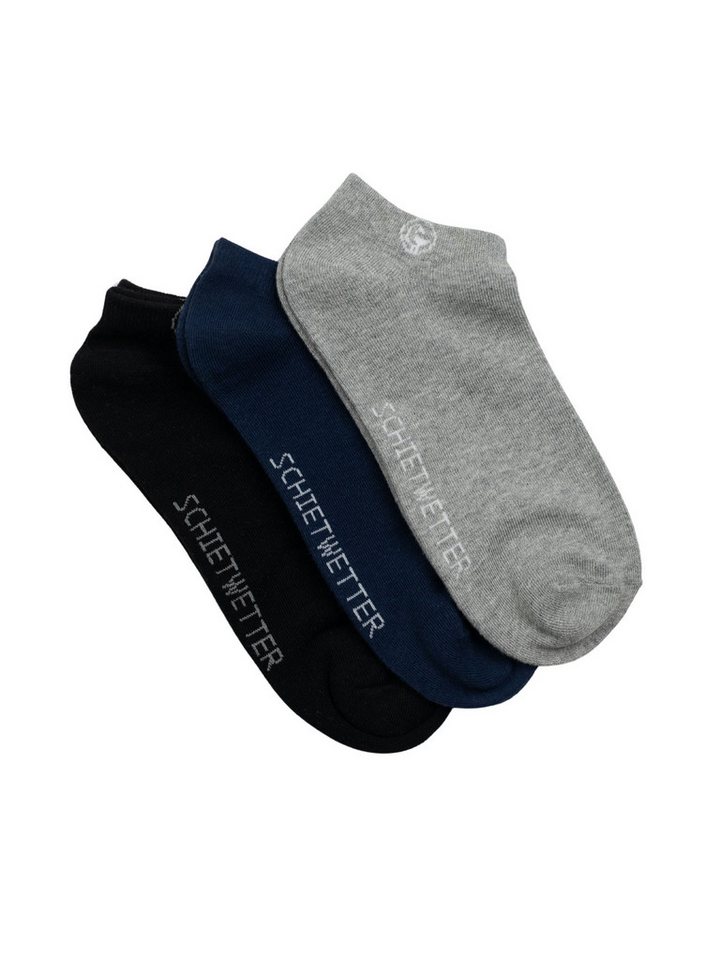 Schietwetter Basicsocken Unisex Erw. Sneakersocken 3er Pack (1 Paar, 1-Paar) Elastisch von Schietwetter
