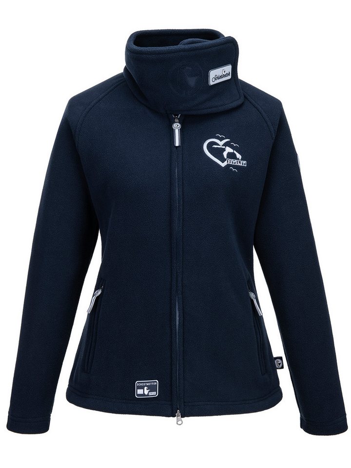 Schietwetter Fleecejacke Damen "Hakenhand Frieda Sylt" von Schietwetter