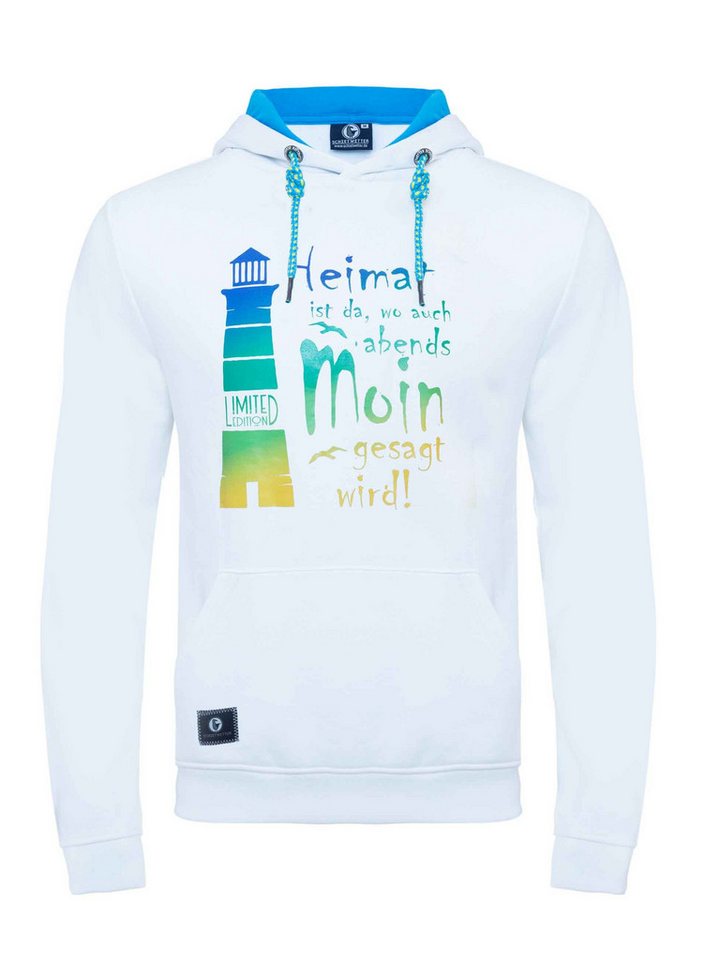 Schietwetter Kapuzenpullover Herren, Unisex Hoodie "Leuchtturm" von Schietwetter