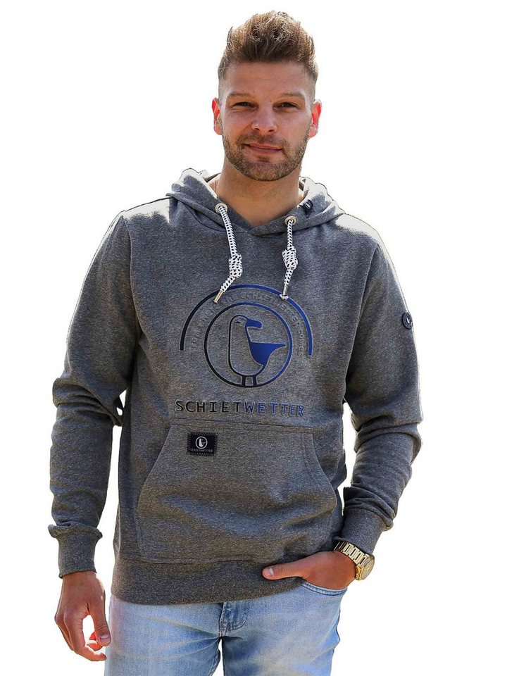 Schietwetter Kapuzenpullover Herren 3D-Logo-Print, warm, bequem von Schietwetter