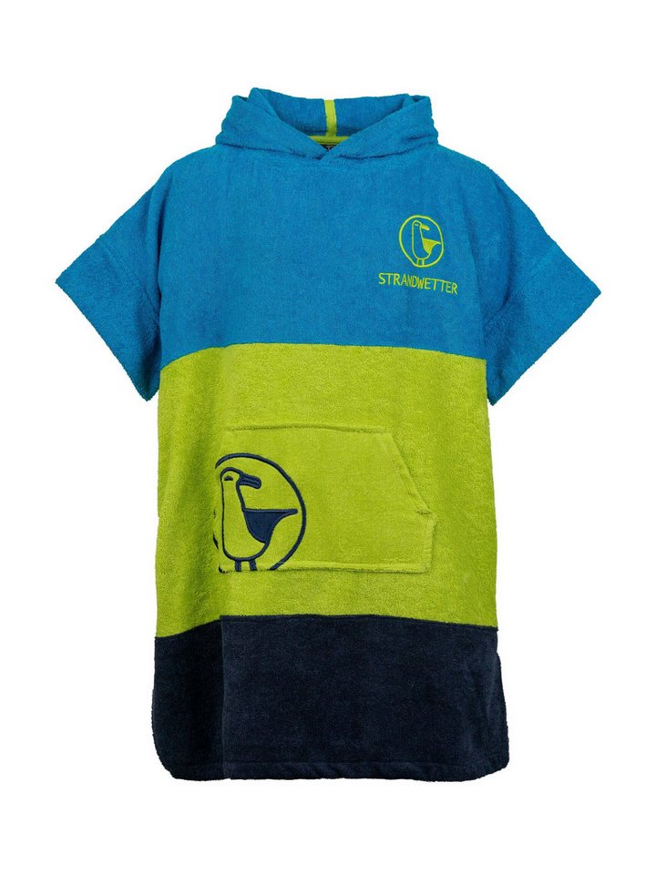 Schietwetter Kapuzenpullover Unisex Kinder Surfponcho "kleine Robbe" (1-tlg) von Schietwetter