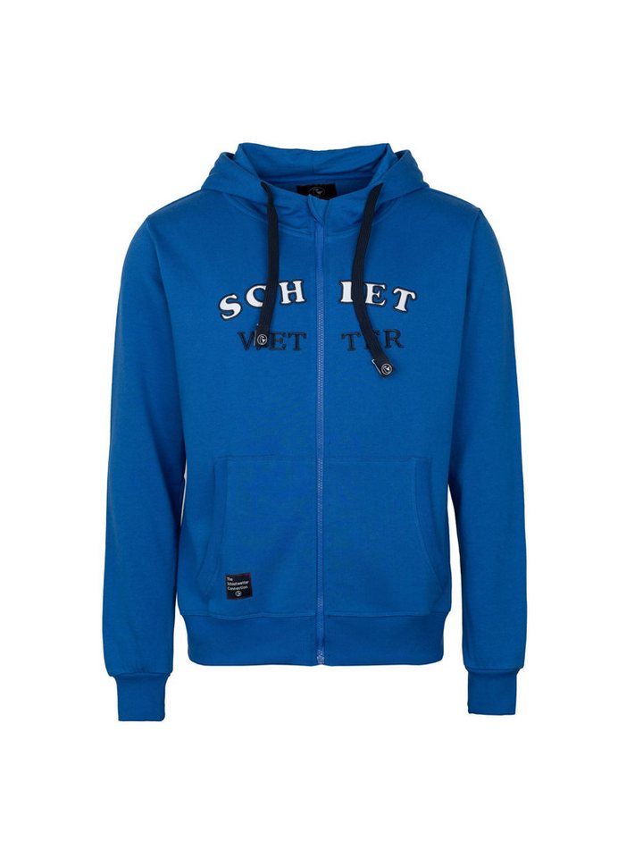 Schietwetter Sweatjacke Herren modisch, Stickprint Kapuze von Schietwetter