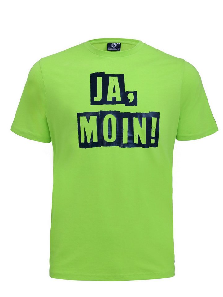 Schietwetter T-Shirt Herren "Ja Moin", 100% Baumwolle von Schietwetter