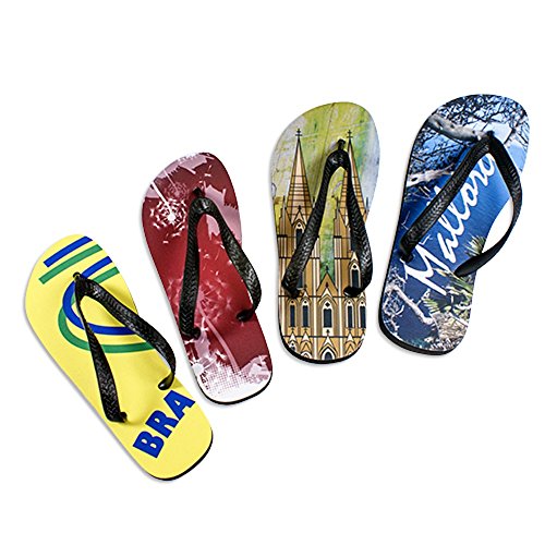 Flip-Flops selber gestalten und personalisiert ✓ mit Foto und Text Personalisieren ✓ mit Bild Name oder Spruch Bedrucken ✓ Badelatschen ✓ Zehentrenner ✓ Sandalen ✓ Damen Herren und Kinder von Schilderfeuerwehr