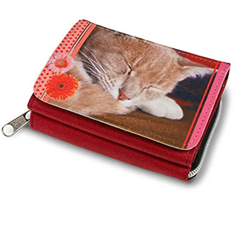 Geldbörse und Geldbeutel mit Foto Personalisieren und selbst gestalten für Herren und Damen Magnetverschlussr Robustes Kunstleder Kinder-Portemonnaie mit Cover-Aufdruck, Portmonee von Schilderfeuerwehr