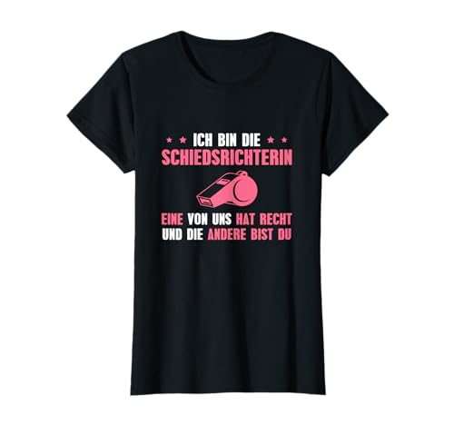 Damen Fußballschiedsrichterin Schiri Pfeife Schiedsrichterin T-Shirt von Schiri Set Schiedsrichter Pfeife Zubehör