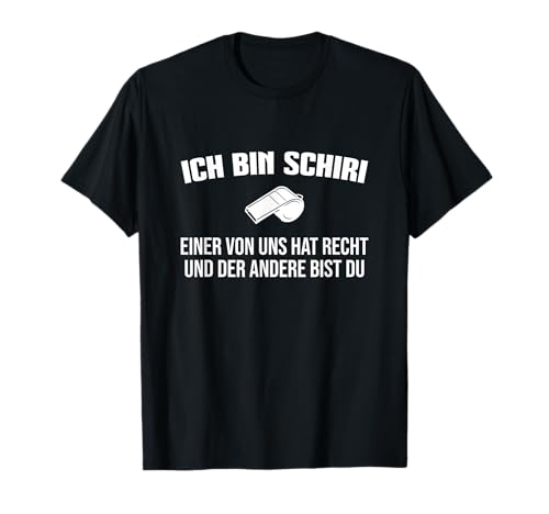 Herren Schiedsrichter Schiri Referee Fußballschiedsrichter T-Shirt von Schiri Set Schiedsrichter Pfeife Zubehör