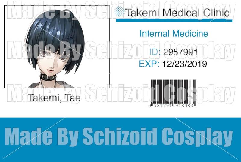 Persona 5 Tae Takemi Clinic Abzeichen Mit Fall | Gedruckt Auf Cardstock Persona 5 Tae Takemi Clinic Abzeichen Mit Fall | Gedruckt Auf Cardstock von SchizoidDesigns