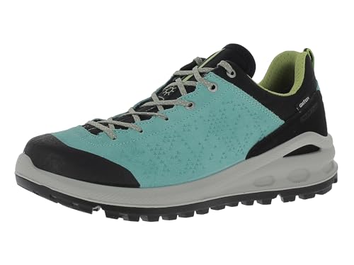 Schladminger Art. AICH Lady leichte und komfortable Damen Multifunktionsschuhe mit Wildleder Obermaterial und Gritex Membrane | Wanderhalbschuhe | Trekkingschuhe Turquiose/Black EU 40 von Schladminger Bergschuh