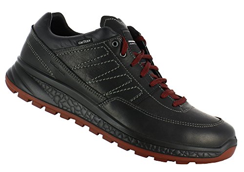 Schladminger Gesundheitsschuhe/Wanderhalbschuhe Art. Salzburg Low mit griffiger Luftpolstersohle und echtem Leder Obermaterial | Wanderschuhe | Freizeitschuhe | Dämpung (EU 41, Schwarz) von Schladminger Bergschuh