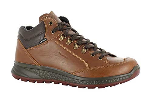Schladminger Gesundheitsschuhe/Wanderhalbschuhe Art. Salzburg Mid mit griffiger Luftpolstersohle und echtem Leder Obermaterial | Wanderschuhe | Freizeitschuhe | Dämpung (deep Brown, Numeric_41) von Schladminger Bergschuh