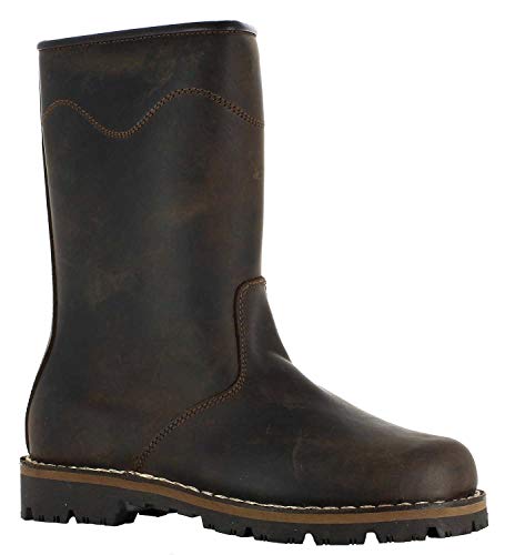 Schladminger Lederstiefel Johann echt zwiegenähte Herren Winterstiefel mit Wollfutter (46 EU) von Schladminger Bergschuh