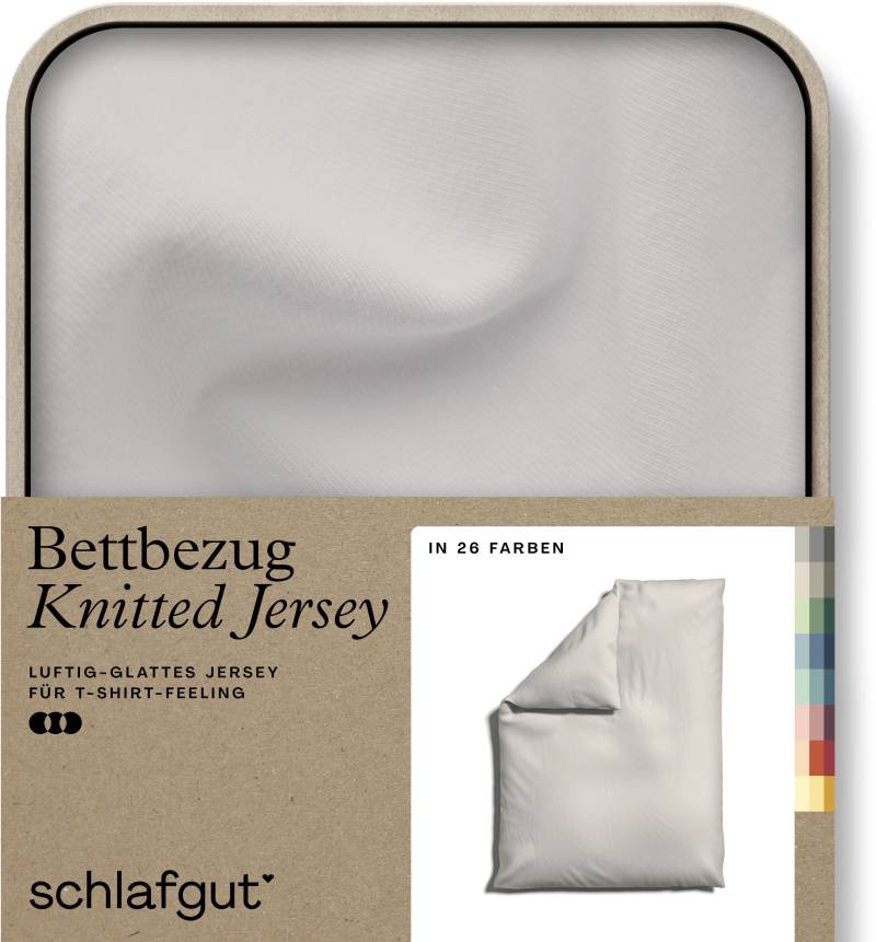Schlafgut Bettbezug "Knitted Jersey uni, aus Bio-Baumwolle mit Elasthan, Reißverschluss" bügelfrei, Mix & Match Bettwäsche: passender Kissenbezug erhältlich Schlafgut Bettbezug "Knitted Jersey uni, aus Bio-Baumwolle mit Elasthan, Reißverschluss" bügelfrei, Mix & Match Bettwäsche: passender Kissenbezug erhältlich von Schlafgut