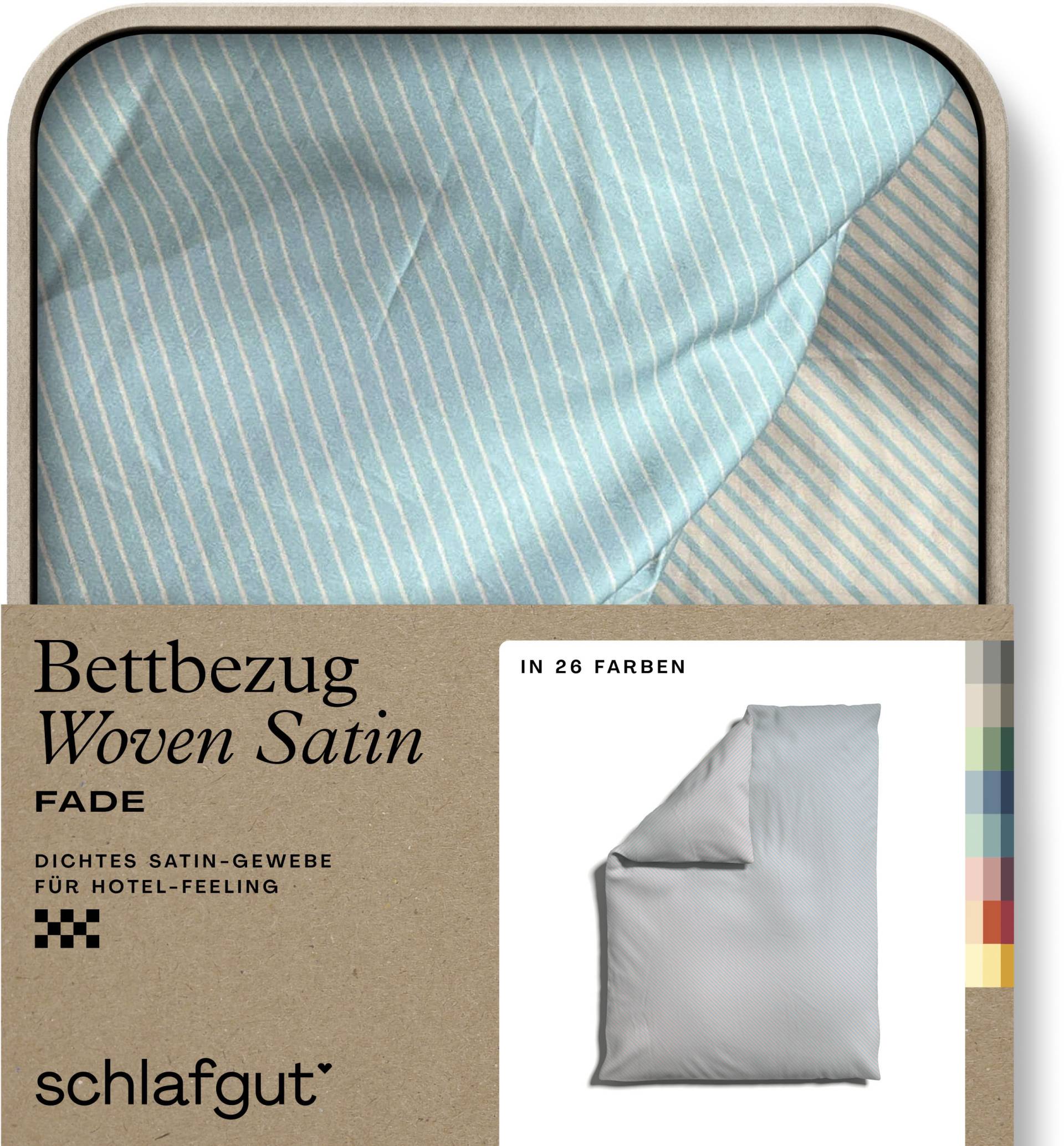 Schlafgut Bettbezug "Woven Satin Fade mit feinen Streifen", (1 St.) von Schlafgut