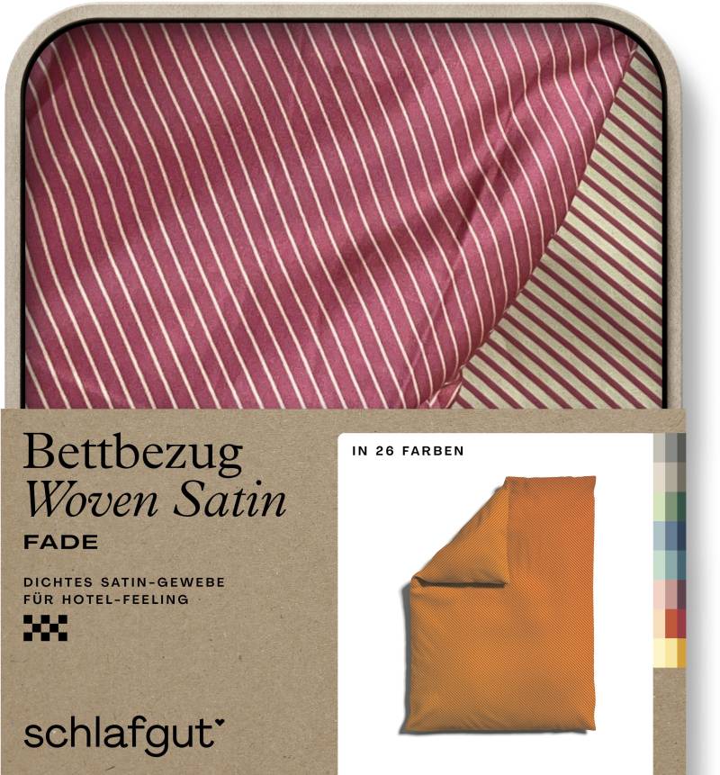 Schlafgut Bettbezug "Woven Satin Fade mit feinen Streifen", (1 St.) von Schlafgut