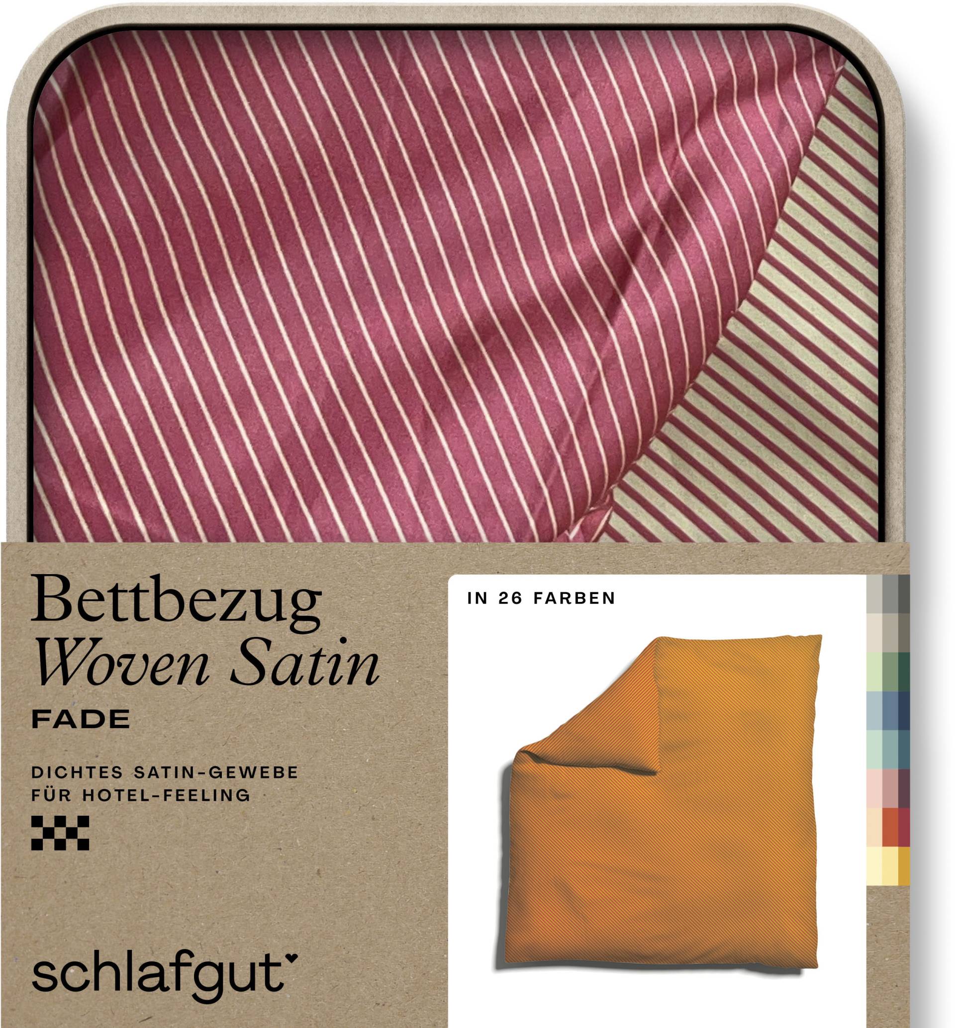 Schlafgut Bettbezug "Woven Satin Fade mit feinen Streifen", (1 St.) von Schlafgut