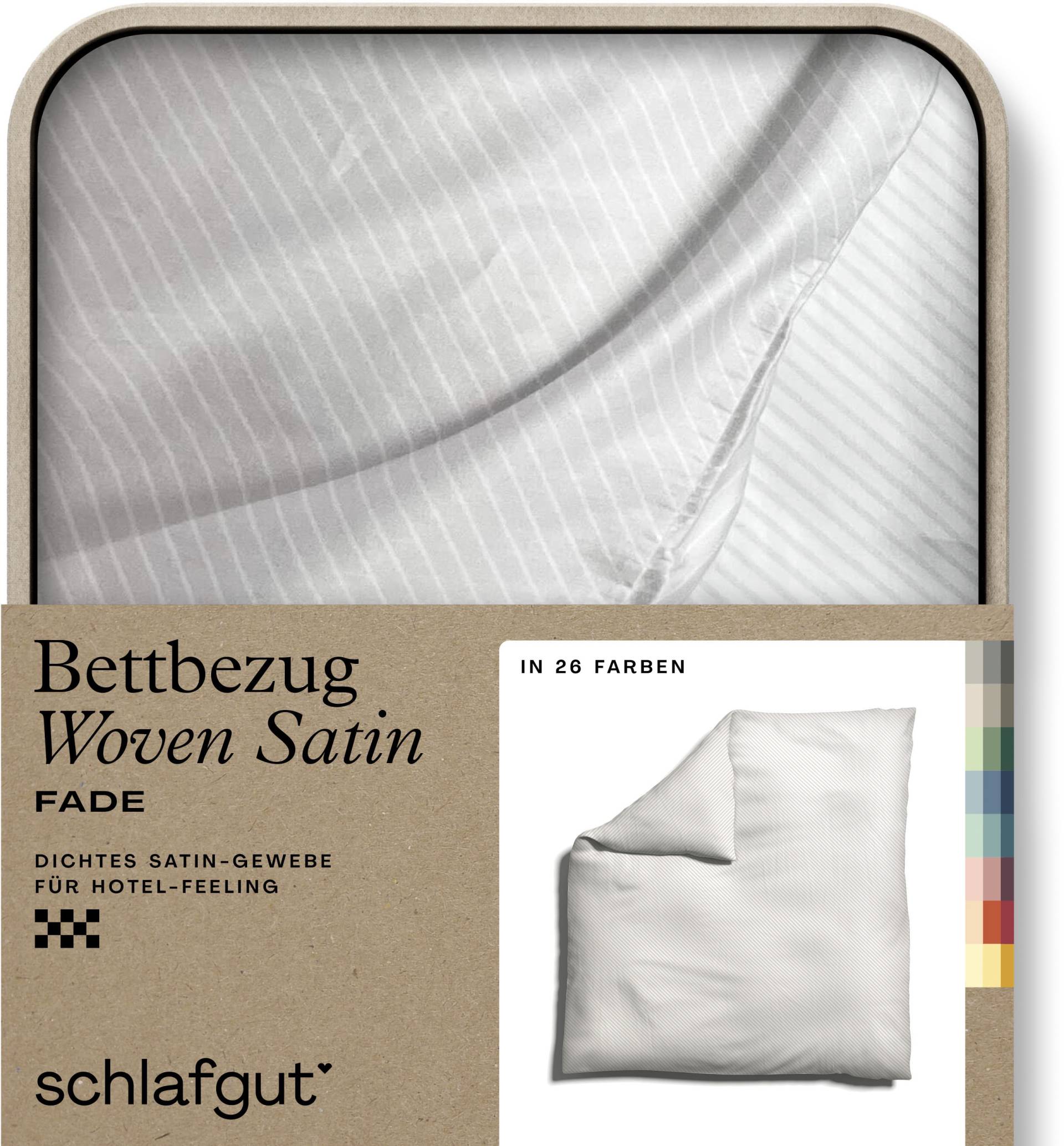 Schlafgut Bettbezug "Woven Satin Fade mit feinen Streifen" mit Farbverlauf, Mix & Match: passender Kissenbezug erhältlich von Schlafgut