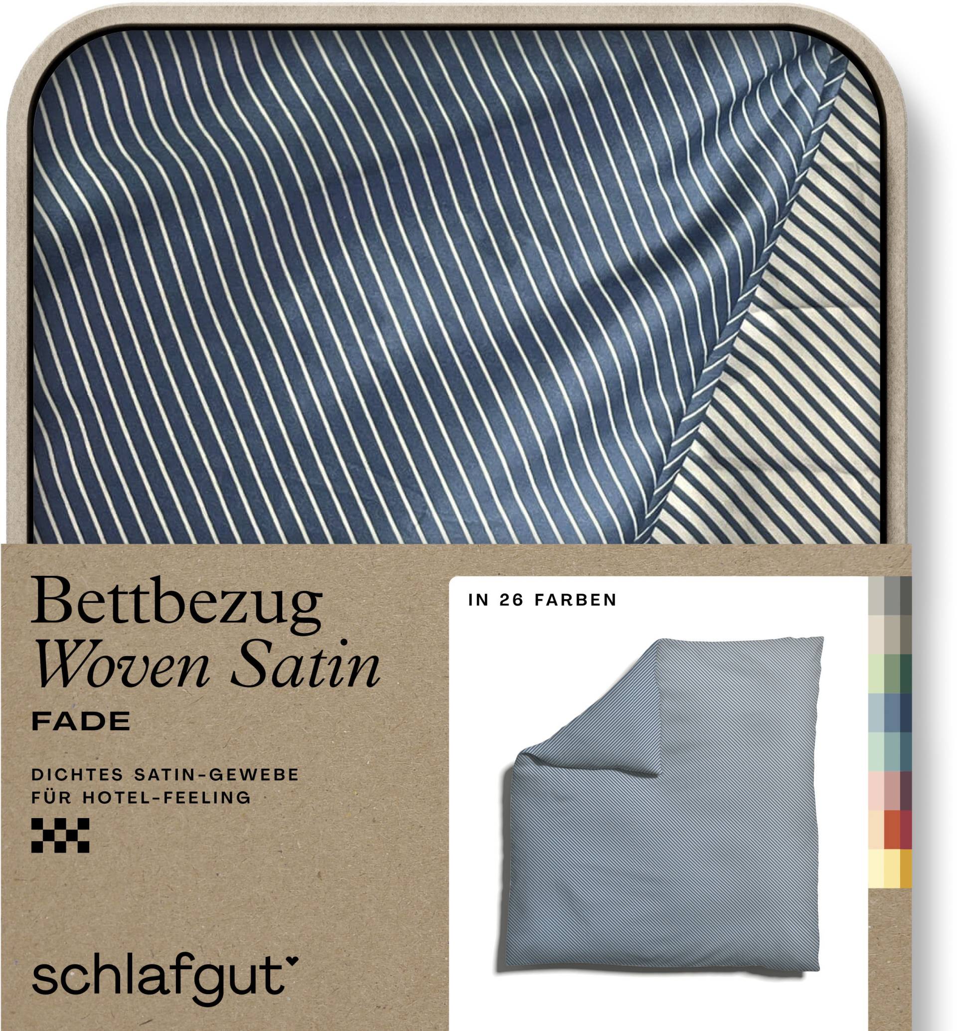 Schlafgut Bettbezug "Woven Satin Fade mit feinen Streifen" mit Farbverlauf, Mix & Match: passender Kissenbezug erhältlich von Schlafgut