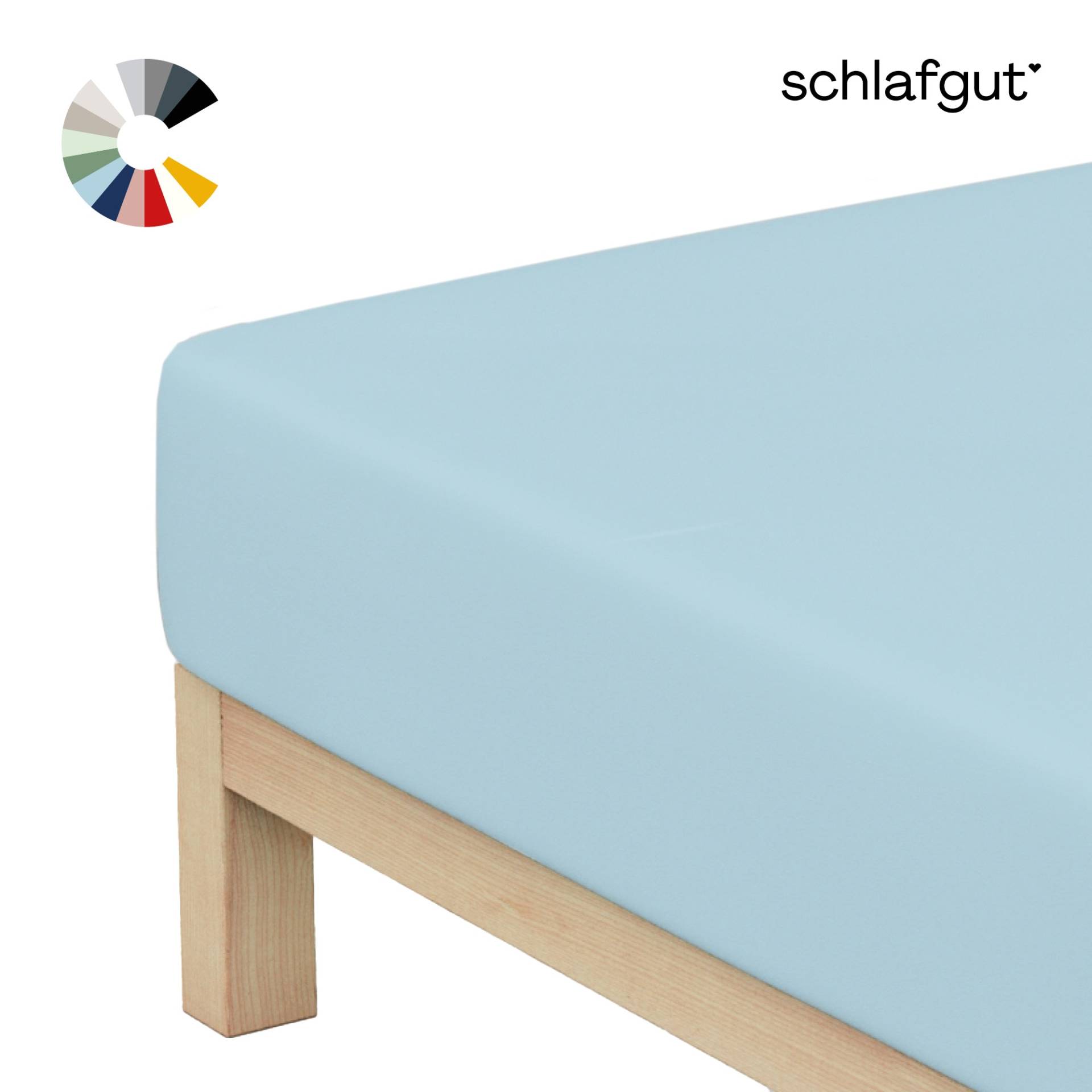 Schlafgut Spannbettlaken "Basic Cotton Spannbettlaken" Preiseinstiegsmodell von Schlafgut