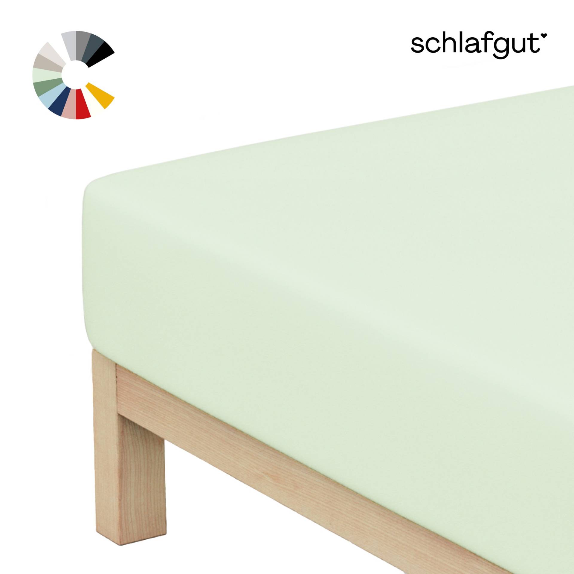 Schlafgut Spannbettlaken "Basic Cotton Spannbettlaken" Preiseinstiegsmodell von Schlafgut