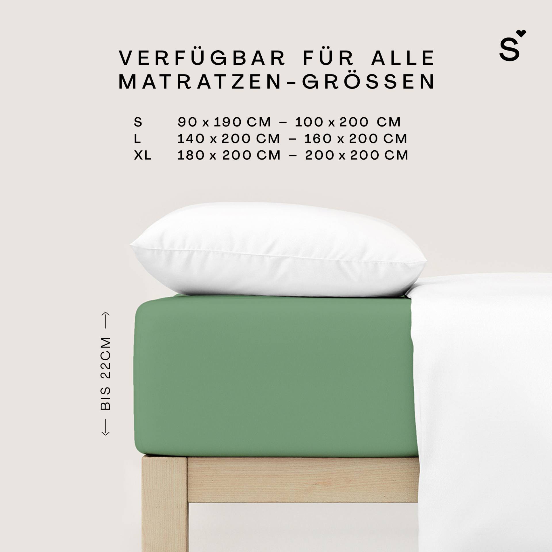 Schlafgut Spannbettlaken "Basic Cotton Spannbettlaken" Preiseinstiegsmodell von Schlafgut
