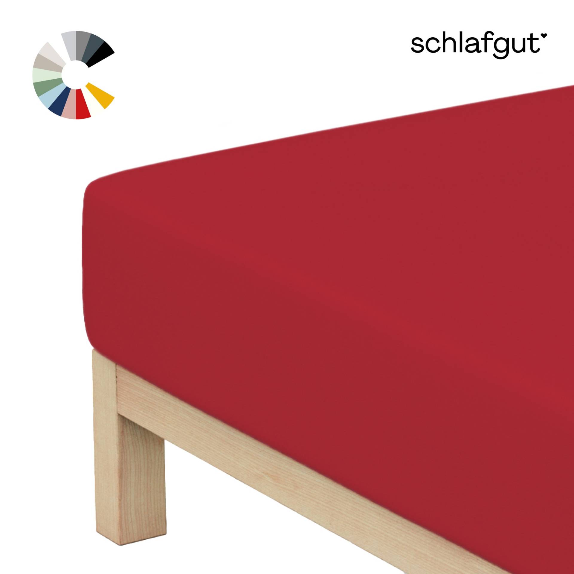 Schlafgut Spannbettlaken "Basic Cotton Spannbettlaken" Preiseinstiegsmodell von Schlafgut