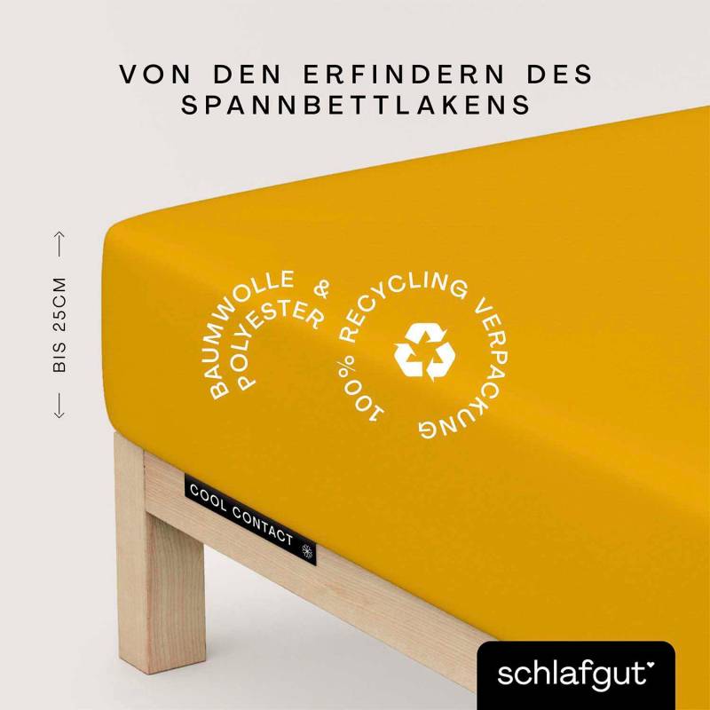 Schlafgut Spannbettlaken "Cool Contact" 100% gekämmte Mikrofaser von Schlafgut