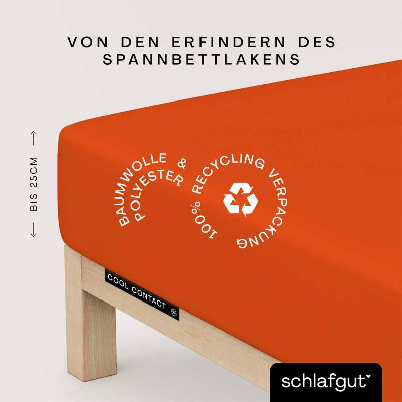 Schlafgut Spannbettlaken "Cool Contact" 100% gekämmte Mikrofaser von Schlafgut