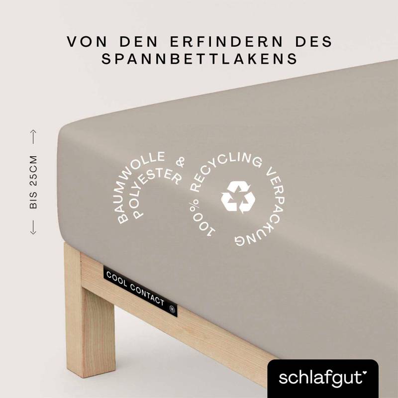 Schlafgut Spannbettlaken "Cool Contact" 100% gekämmte Mikrofaser von Schlafgut